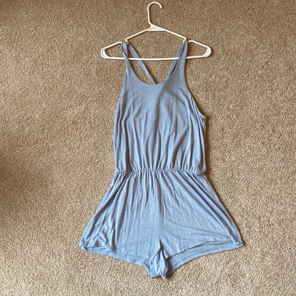 Forever 21 Light Blue Romper